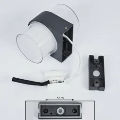 Applique murale d'extérieur Cesta LED Noir, 2 lumières