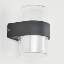 Applique murale d'extérieur Cesta LED Noir, 2 lumières