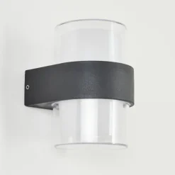 Applique murale d'extérieur Cesta LED Noir, 2 lumières