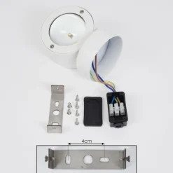 Applique murale d'extérieur Andersro LED Blanc, 2 lumières
