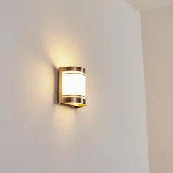 Applique murale d'extérieur Visnum Nickel mat, Blanc, 1 lumière