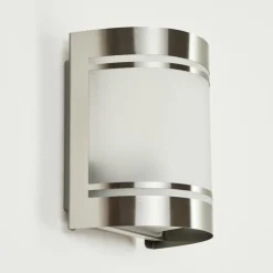 Applique murale d'extérieur Visnum Nickel mat, Blanc, 1 lumière