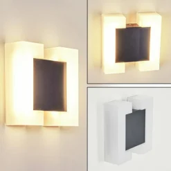 Applique murale d'extérieur Zoppola LED Anthracite, Blanc, 2 lumières
