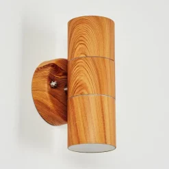 Applique murale d'extérieur Tenvik Brun, Couleur bois, 2 lumières