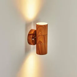 Applique murale d'extérieur Tenvik Brun, Couleur bois, 2 lumières