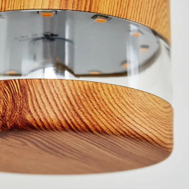 Applique murale d'extérieur Tenvik LED Brun, Couleur bois, 2 lumières, Détecteur de mouvement