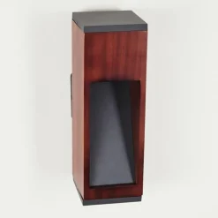 Applique murale d'extérieur Byremo Bois foncé, Noir, 1 lumière