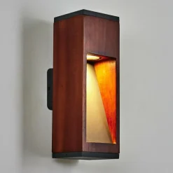 Applique murale d'extérieur Byremo Bois foncé, Noir, 1 lumière
