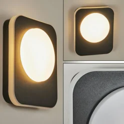 Applique murale d'extérieur Haga LED Noir, 1 lumière