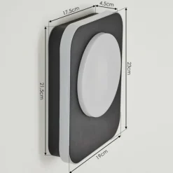Applique murale d'extérieur Haga LED Noir, 1 lumière