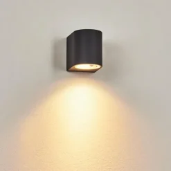 Applique murale d'extérieur Skaabu Noir, Blanc, 1 lumière
