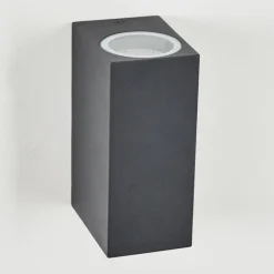 Applique murale d'extérieur Skaabu Noir, Blanc, 2 lumières