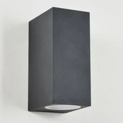Applique murale d'extérieur Skaabu Noir, Blanc, 2 lumières