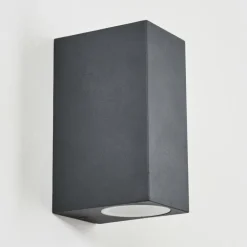 Applique murale d'extérieur Skaabu Noir, Blanc, 2 lumières