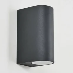 Applique murale d'extérieur Skaabu Noir, Blanc, 2 lumières