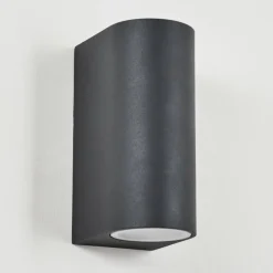 Applique murale d'extérieur Skaabu Noir, Blanc, 2 lumières