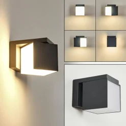 Applique murale d'extérieur Swanek LED Anthracite, 1 lumière