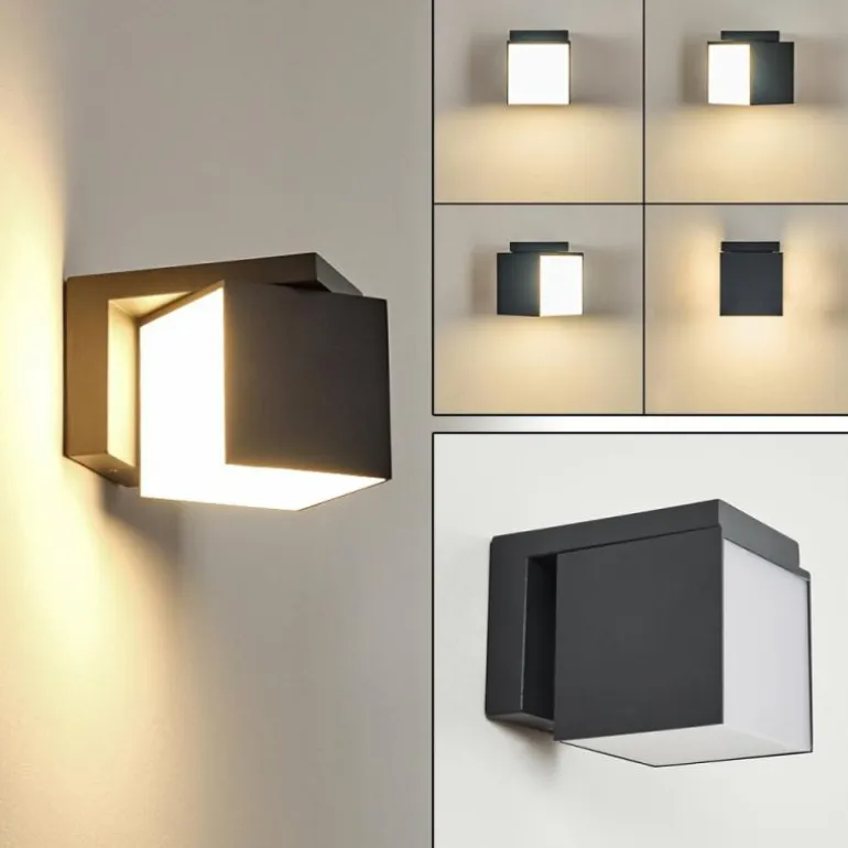 Applique murale d'extérieur Swanek LED Anthracite, 1 lumière
