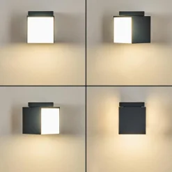 Applique murale d'extérieur Swanek LED Anthracite, 1 lumière