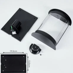 Applique murale d'extérieur Spitnes Noir, 1 lumière