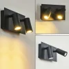 Applique murale d'extérieur Saeter LED Noir, 2 lumières