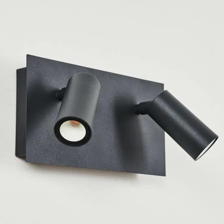 Applique murale d'extérieur Saeter LED Noir, 2 lumières
