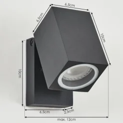 Applique murale d'extérieur Skaabu Anthracite, 1 lumière