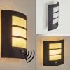 Applique murale d'extérieur Matilau Noir, Blanc, 1 lumière, Détecteur de mouvement