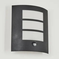 Applique murale d'extérieur Matilau Noir, Blanc, 1 lumière, Détecteur de mouvement