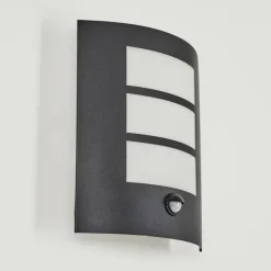 Applique murale d'extérieur Matilau Noir, Blanc, 1 lumière, Détecteur de mouvement