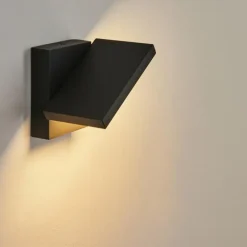 Applique murale d'extérieur Lyckan LED Noir, 1 lumière, Détecteur de mouvement