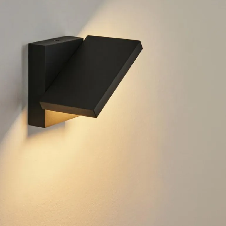 Applique murale d'extérieur Lyckan LED Noir, 1 lumière, Détecteur de mouvement