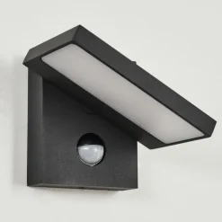 Applique murale d'extérieur Lyckan LED Noir, 1 lumière, Détecteur de mouvement
