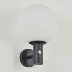 Applique murale d'extérieur Bubodefo Anthracite, 1 lumière, Détecteur de mouvement
