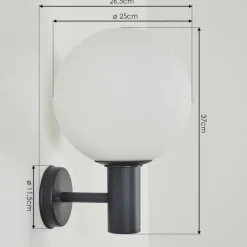Applique murale d'extérieur Bubodefo Anthracite, 1 lumière