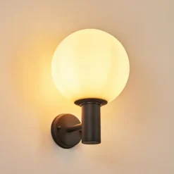 Applique murale d'extérieur Bubodefo Anthracite, 1 lumière