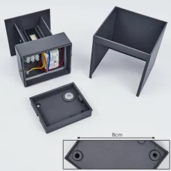 Applique murale d'extérieur Tamarin LED Anthracite, 1 lumière
