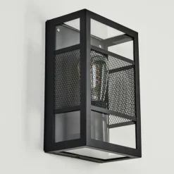 Applique murale d'extérieur Nelgen Noir, 1 lumière