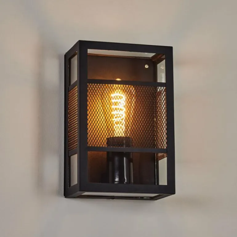 Applique murale d'extérieur Nelgen Noir, 1 lumière