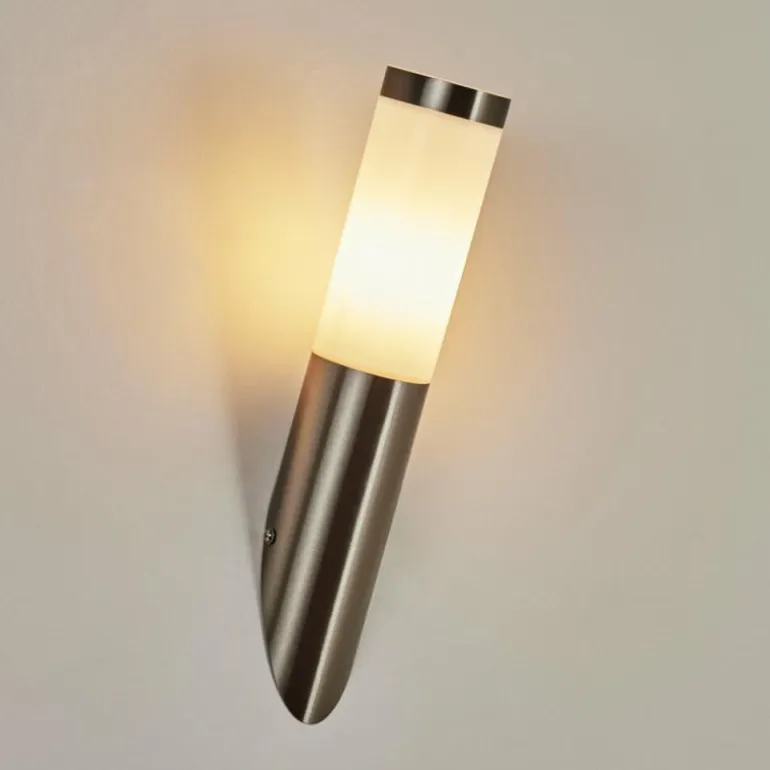 Applique murale d'extérieur Sessa Nickel mat, 1 lumière