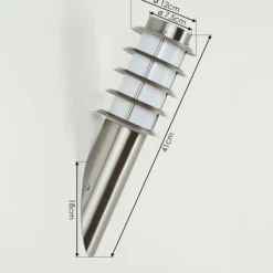 Applique murale d'extérieur Tunes Nickel mat, 1 lumière