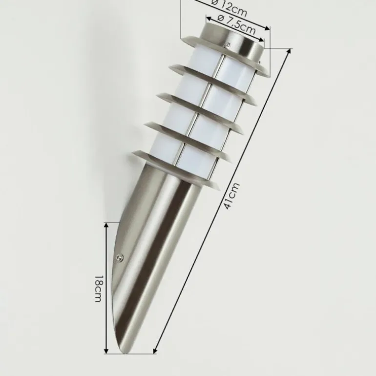 Applique murale d'extérieur Tunes Nickel mat, 1 lumière