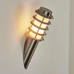 Applique murale d'extérieur Tunes Nickel mat, 1 lumière