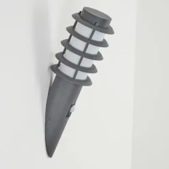 Applique murale d'extérieur Tunes Anthracite, 1 lumière, Détecteur de mouvement
