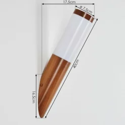 Applique murale d'extérieur Gaborone Couleur bois, 1 lumière