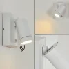 Applique murale d'extérieur Hakamken Blanc, 1 lumière, Détecteur de mouvement