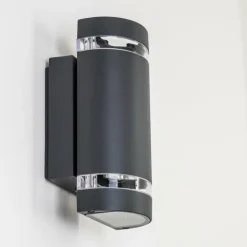 Applique murale d'extérieur Inglewood Anthracite, 2 lumières