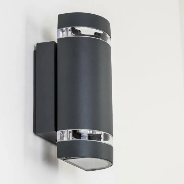 Applique murale d'extérieur Inglewood Anthracite, 2 lumières