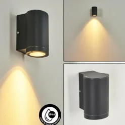 Applique murale d'extérieur Cebuentos Anthracite, 1 lumière