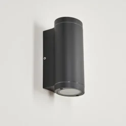 Applique murale d'extérieur Cebuentos Anthracite, 2 lumières
